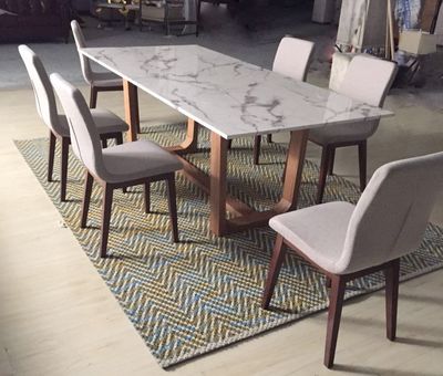 可定制現(xiàn)代簡(jiǎn)約大理石餐桌 融合自然與時(shí)尚的餐廳家具